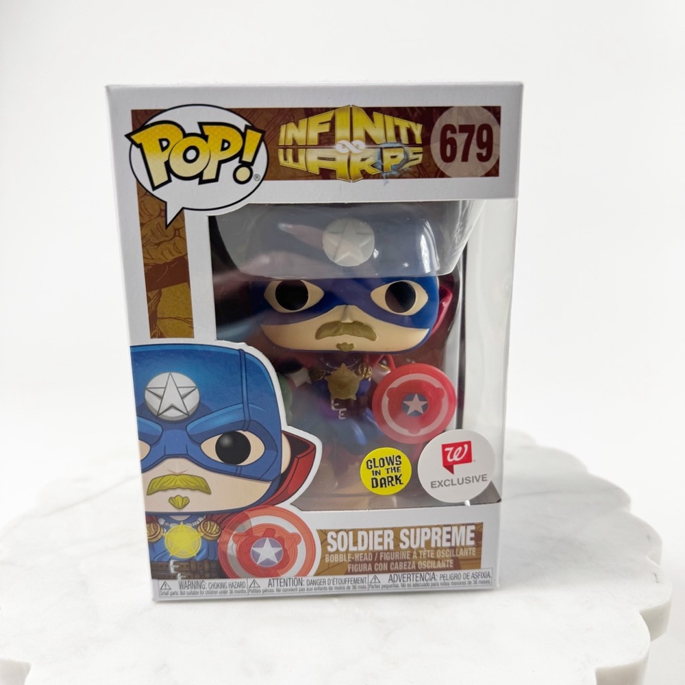 679. Funko Pop! Marvel Soldier Supreme #679 Walgreens Exclusive Glow in the Dark
